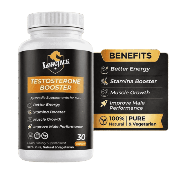LongJack Testosterone Booster For Men (30 Capsules)