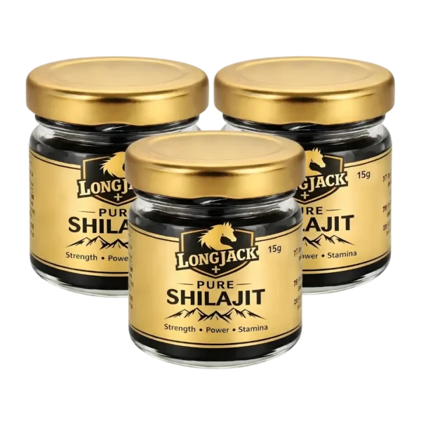 Original & Pure Shilajit (Shilajeet) Resin For Men - 3 Bottles Pack
