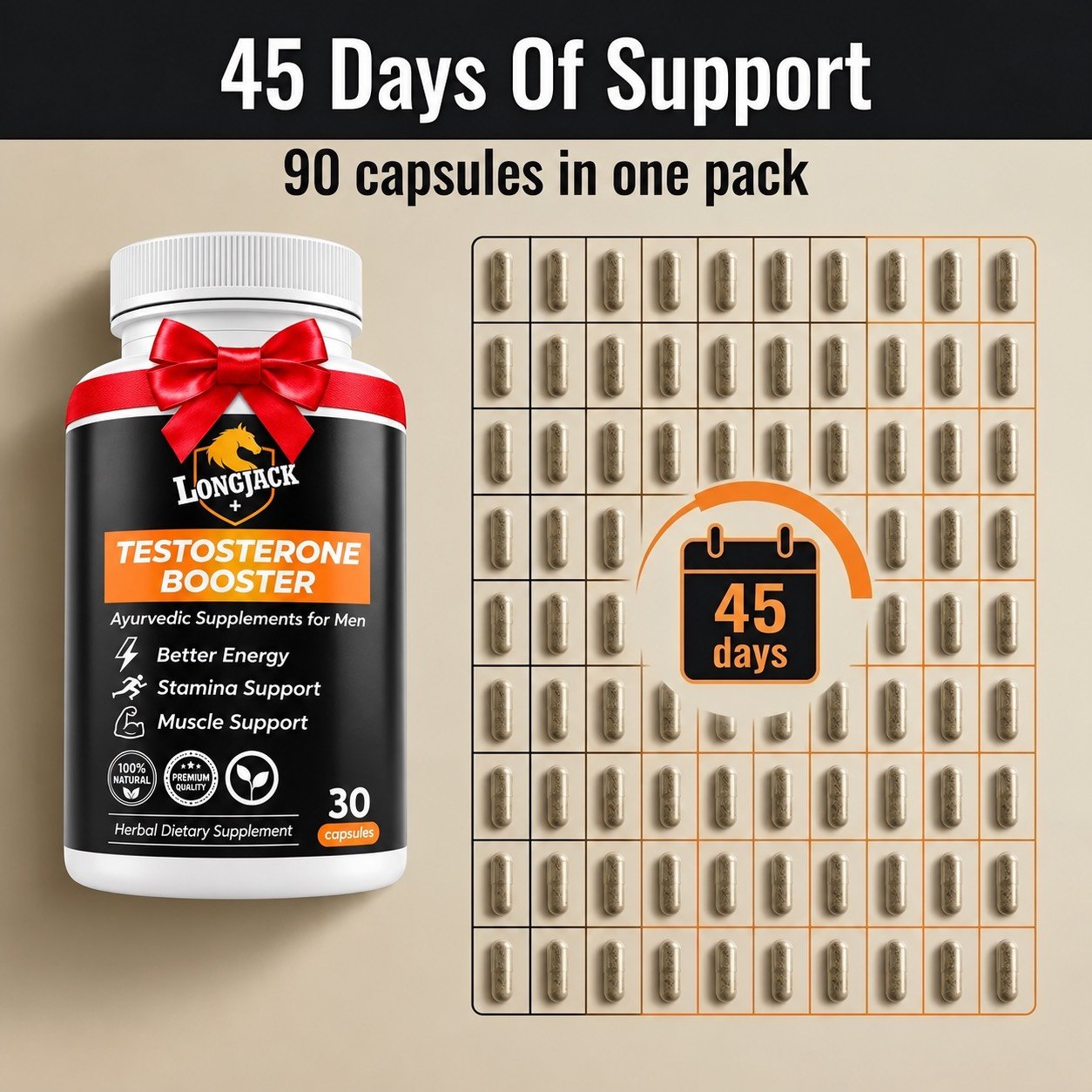 LongJack Stamina Performance booster 45Days Pack